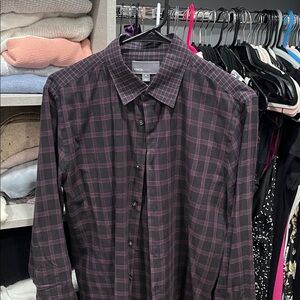 Vince Purple Casual Button Down Shirt
